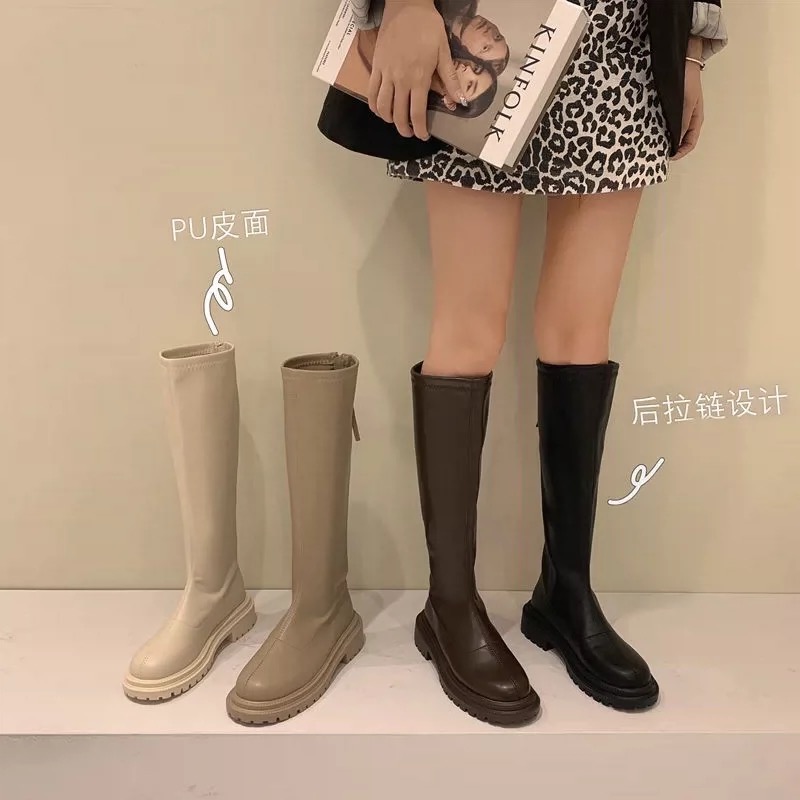 顯瘦彈力長靴35-42碼 大長靴！筆直漫畫腿-細節圖8