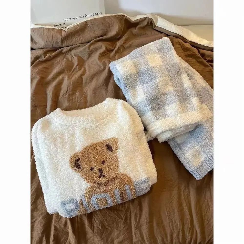 PIQUE泰迪熊珊瑚絨居家服-細節圖4