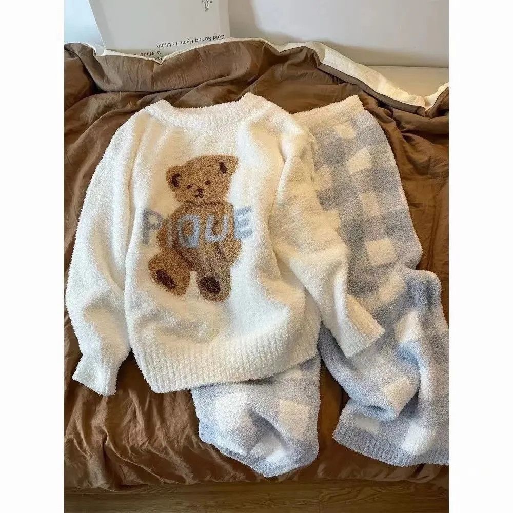 PIQUE泰迪熊珊瑚絨居家服-細節圖5