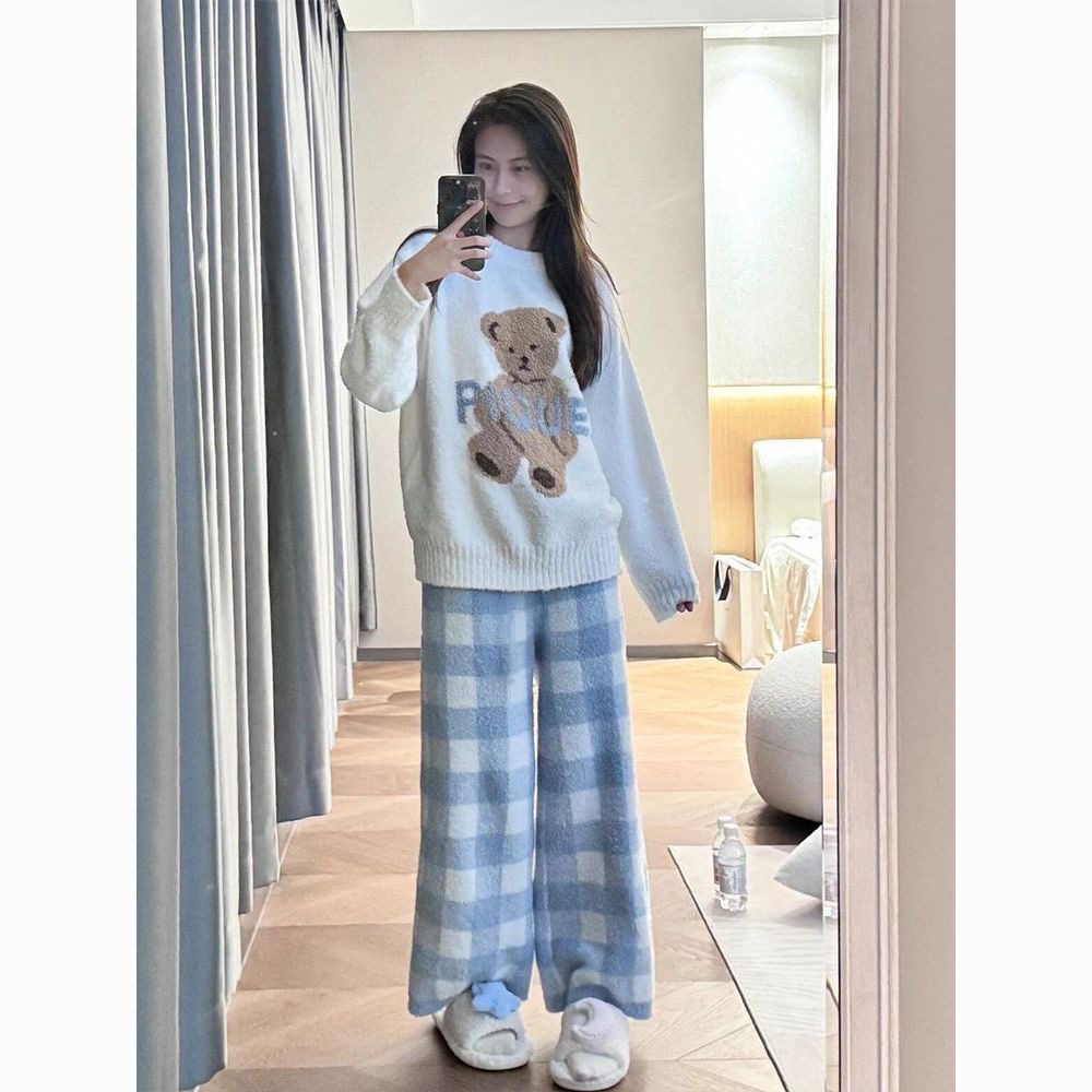 PIQUE泰迪熊珊瑚絨居家服-細節圖6