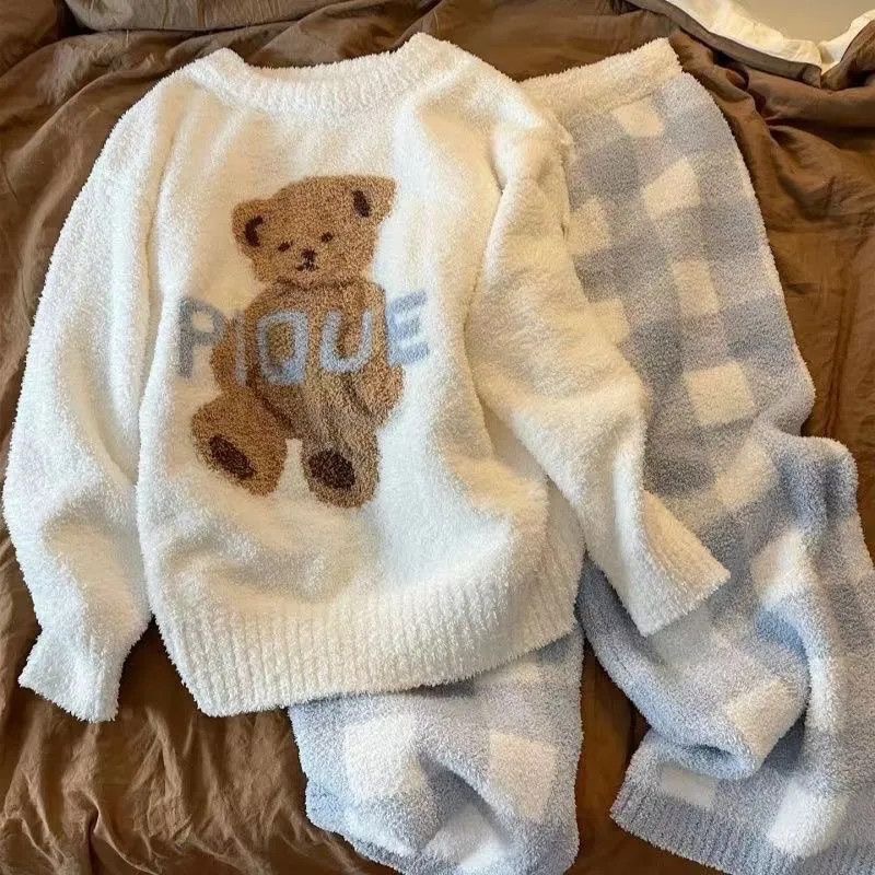 PIQUE泰迪熊珊瑚絨居家服-細節圖7