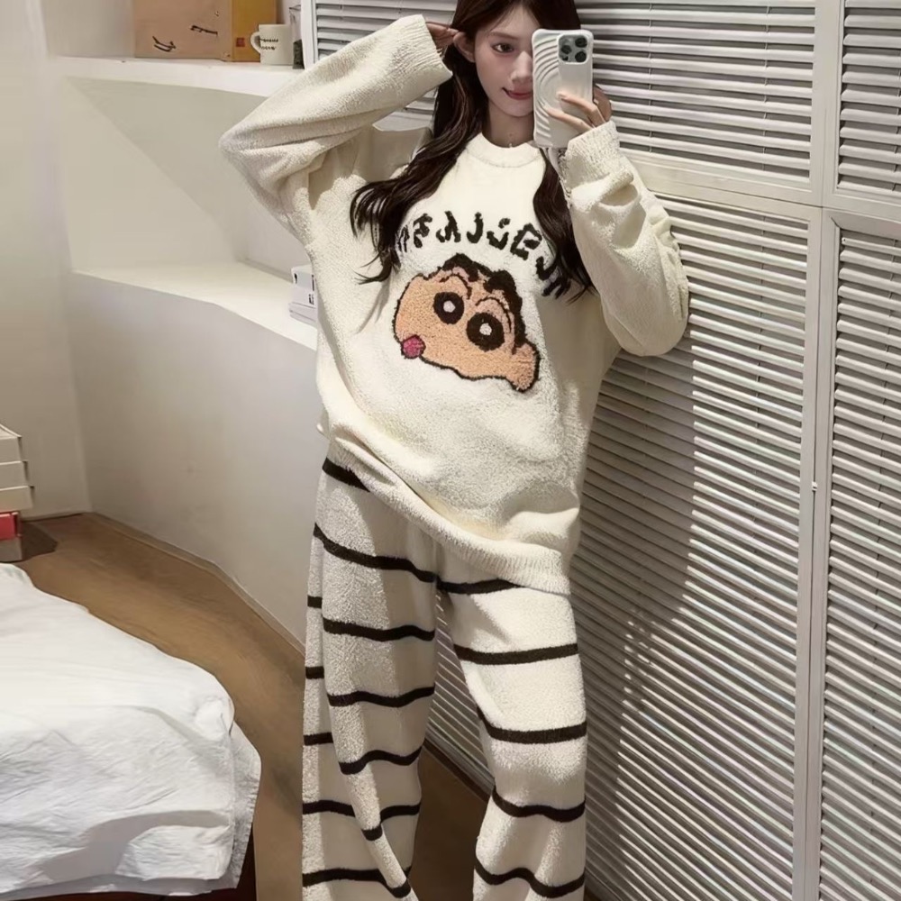 蠟筆小新珊瑚絨居家服-細節圖6