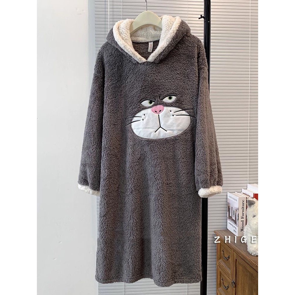 可愛路西法毛絨睡袍-細節圖2