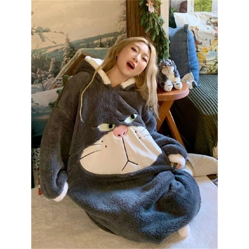 可愛路西法毛絨睡袍-細節圖5