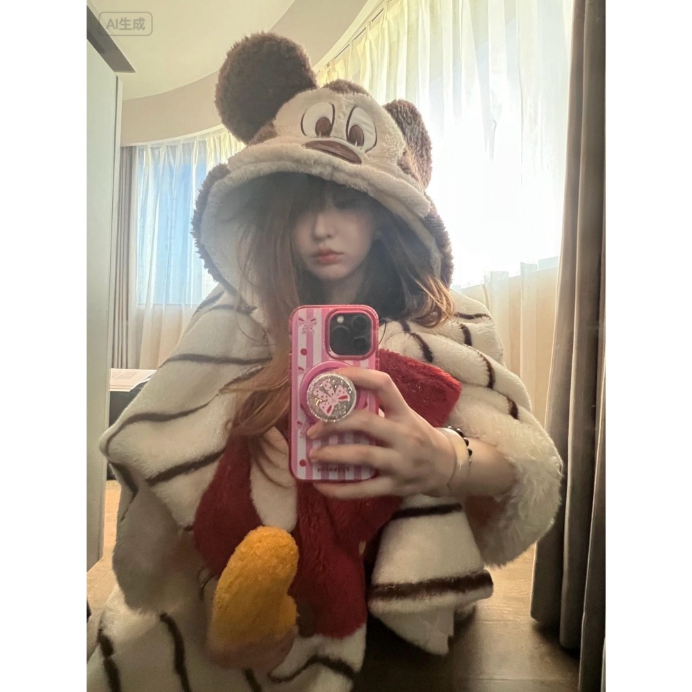 毛茸茸米奇睡袍-細節圖5