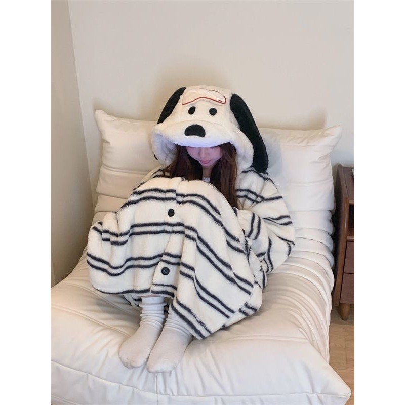 毛茸茸史努比睡袍-細節圖5