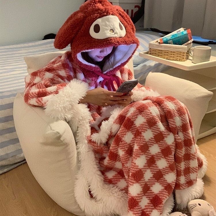 毛茸茸美樂蒂睡袍-細節圖2