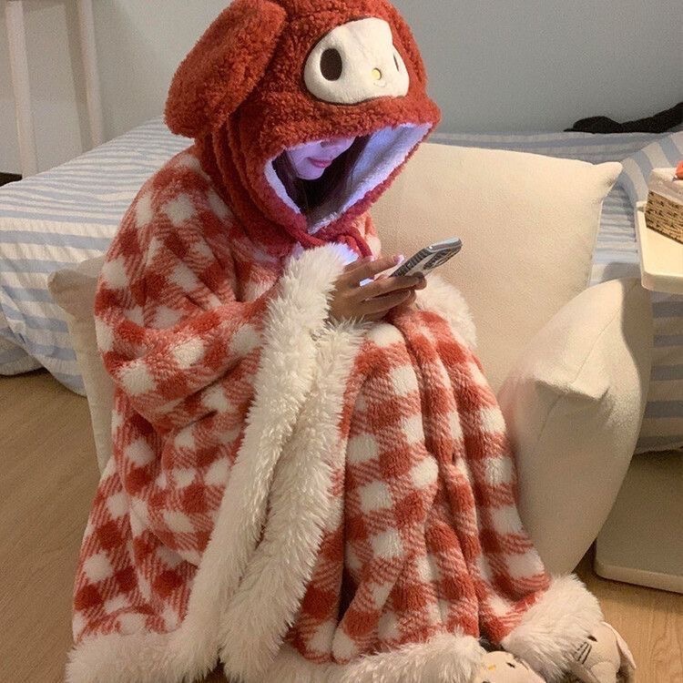 毛茸茸美樂蒂睡袍-細節圖4