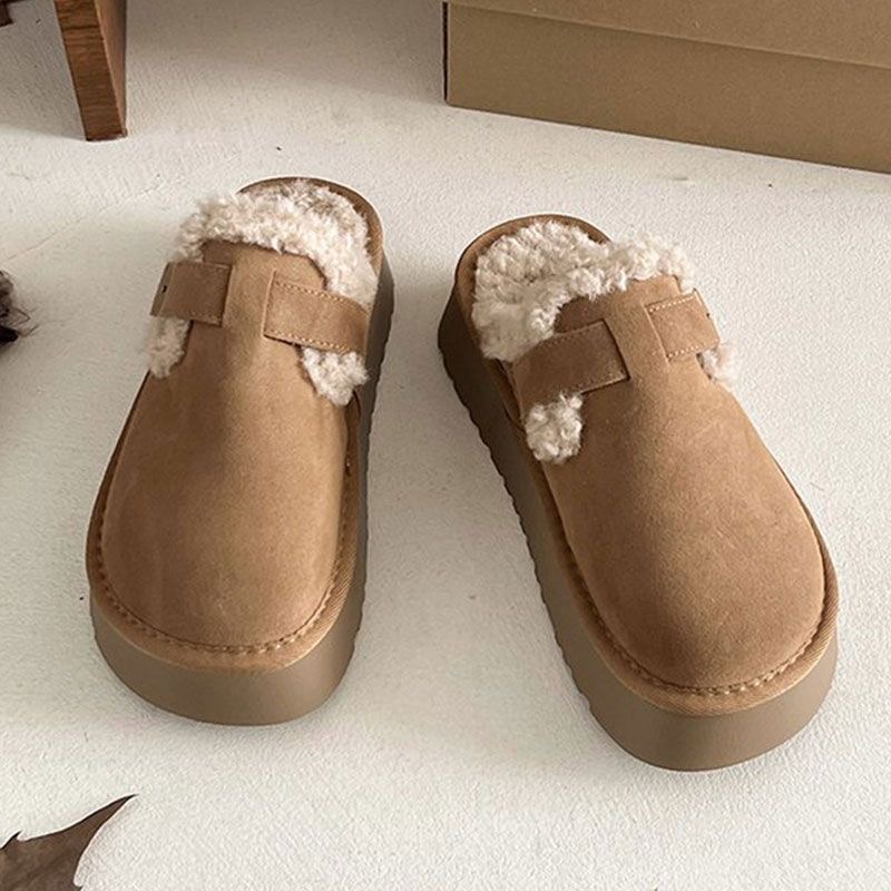 厚底增高勃肯毛毛鞋-細節圖7
