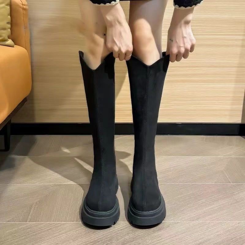 美拉德～騎士V口顯瘦長筒靴-細節圖4