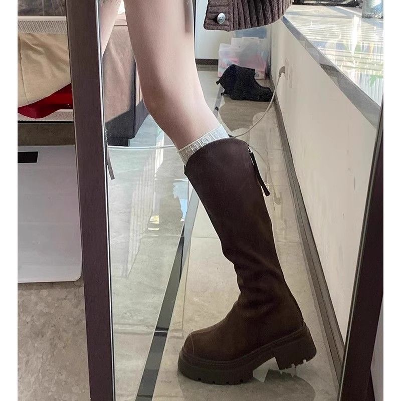 美拉德～騎士V口顯瘦長筒靴-細節圖8