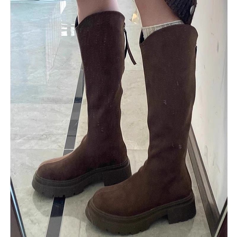 美拉德～騎士V口顯瘦長筒靴-細節圖10