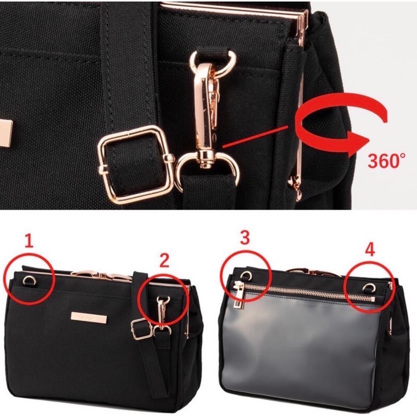 Re:)am第2彈 痛包 3D斜背包 黑色-細節圖2