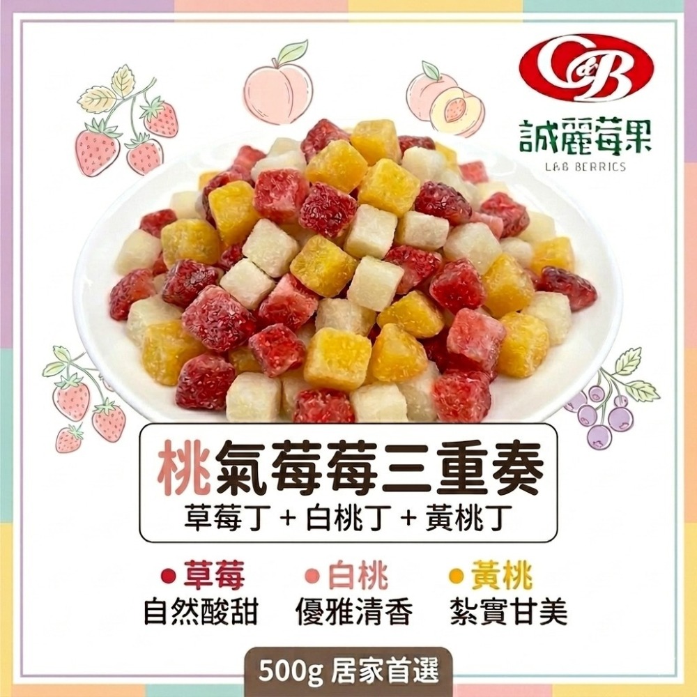 桃氣莓莓三重奏~~草莓、白桃、黃桃的完美邂逅-細節圖2