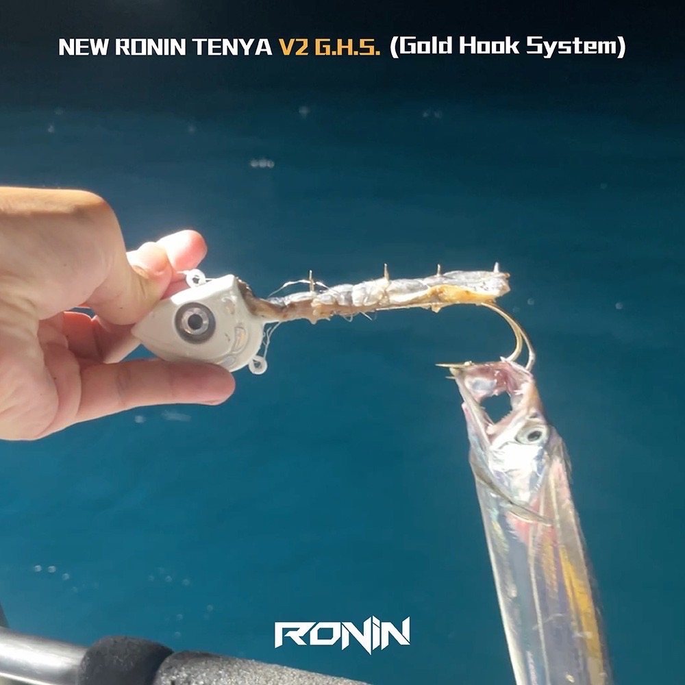 福利釣具 🎣 RONIN 激閃太刀天亞｜夜光白/幻影紫 LED入水即亮 × 頂級金鈎版-細節圖3