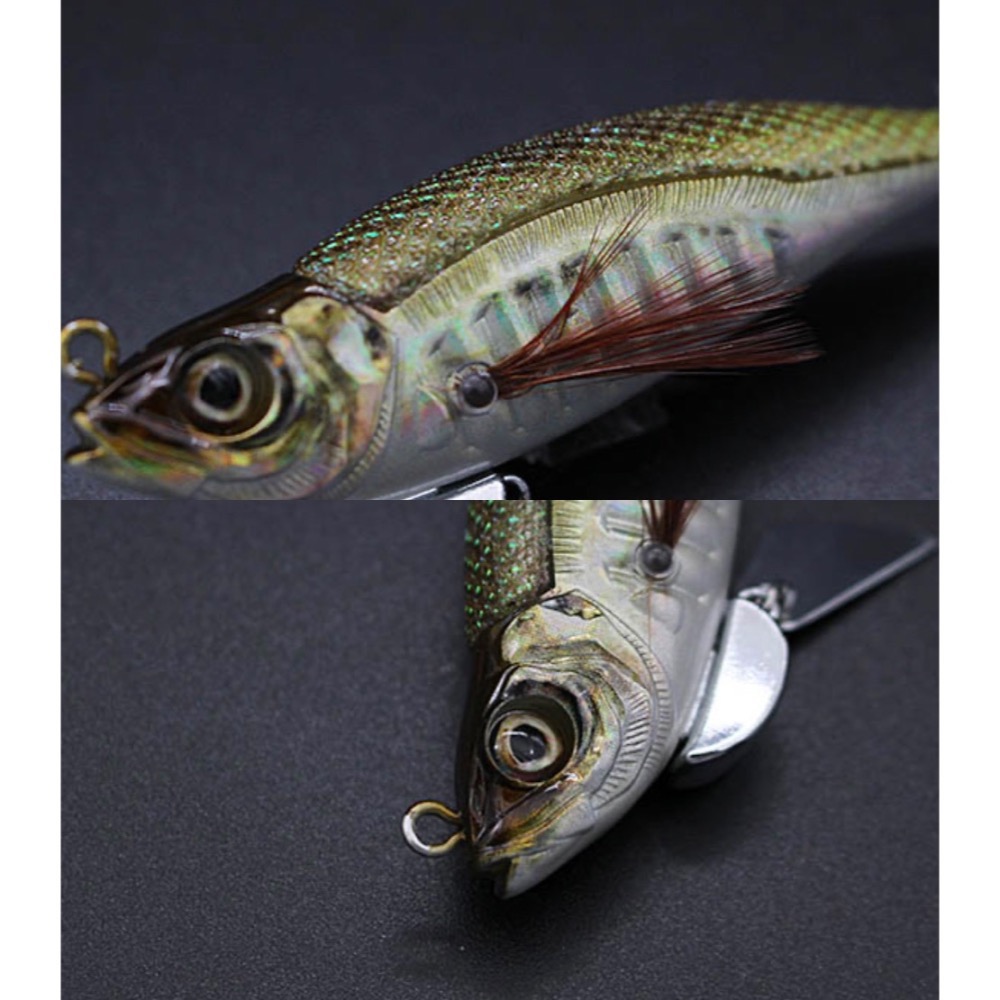 福利釣具 🎣 LITTLE JACK Huggos 魚形木蝦 S 字游動 × 魚型泳姿 BKK傘鉤-細節圖3