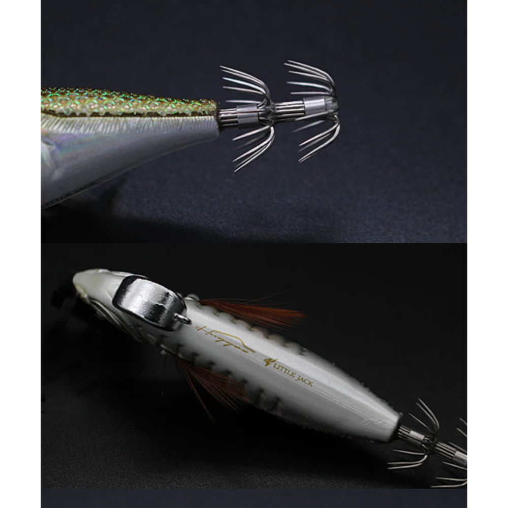 福利釣具 🎣 LITTLE JACK Huggos 魚形木蝦 S 字游動 × 魚型泳姿 BKK傘鉤-細節圖4
