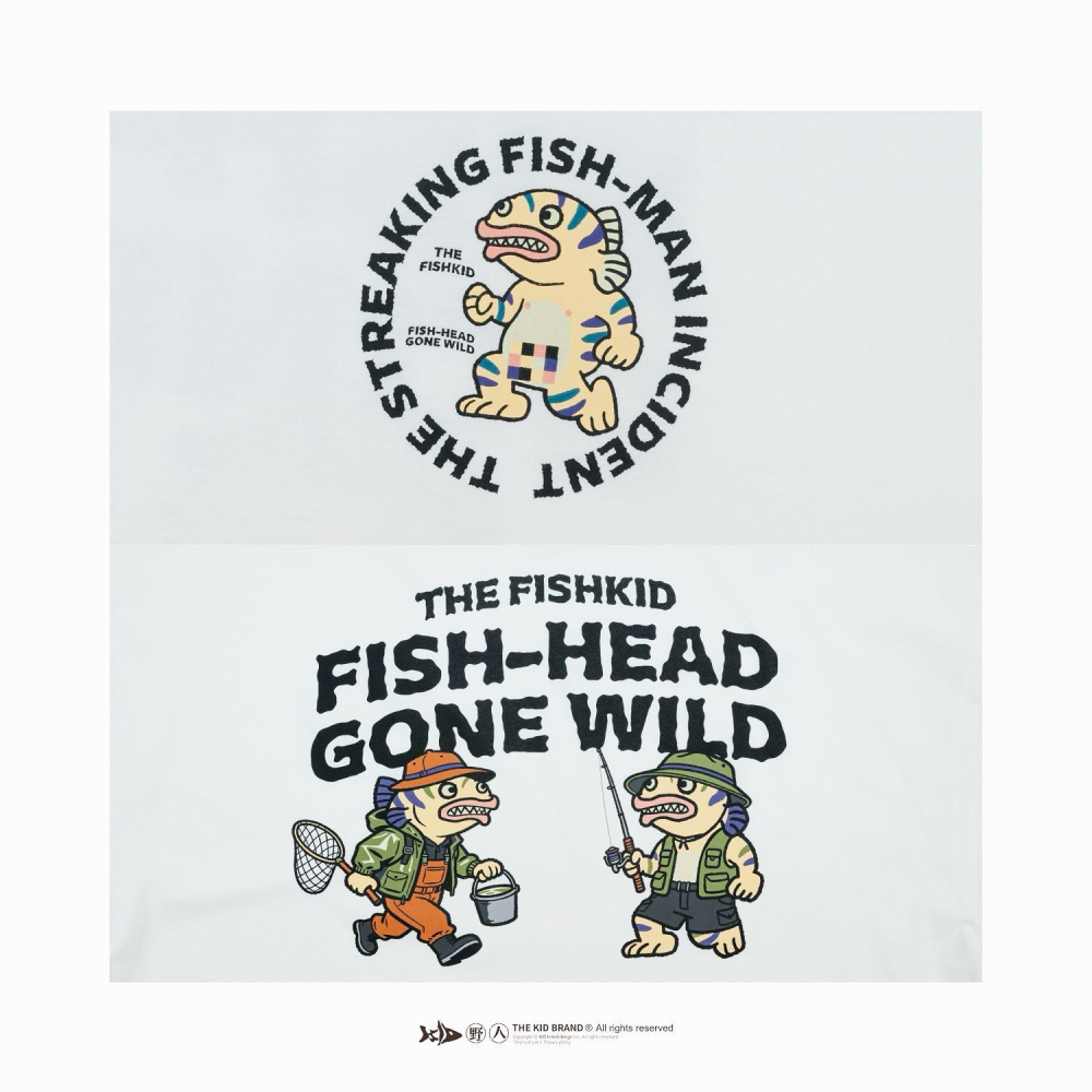 福利釣具 🎣 KID ® 魚虎俠釣性大發 短T-細節圖7