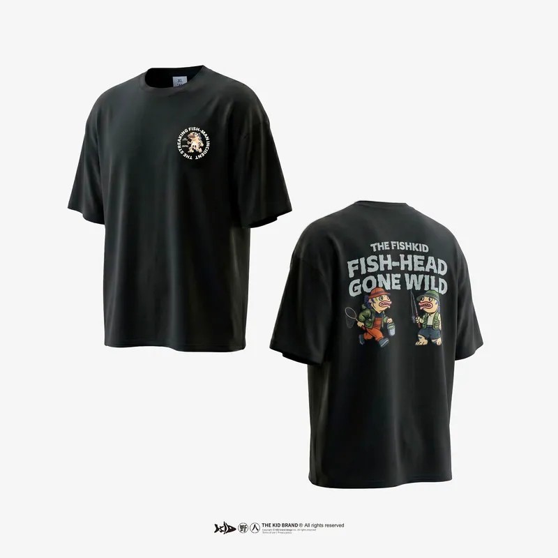 福利釣具 🎣 KID ® 魚虎俠釣性大發 短T-規格圖10