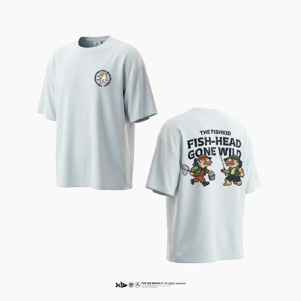 福利釣具 🎣 KID ® 魚虎俠釣性大發 短T-規格圖10
