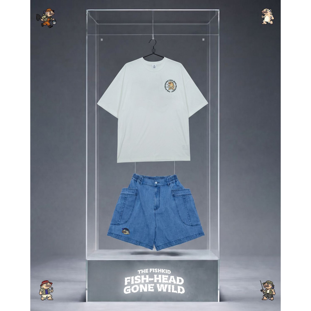 福利釣具1館 KID ® 魚虎俠釣性大發 牛仔短褲-細節圖6