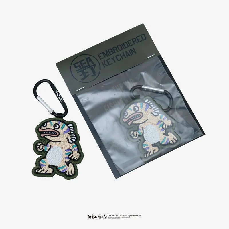 福利釣具 🎣 KID ® 魚虎俠 刺繡鑰匙圈-細節圖2