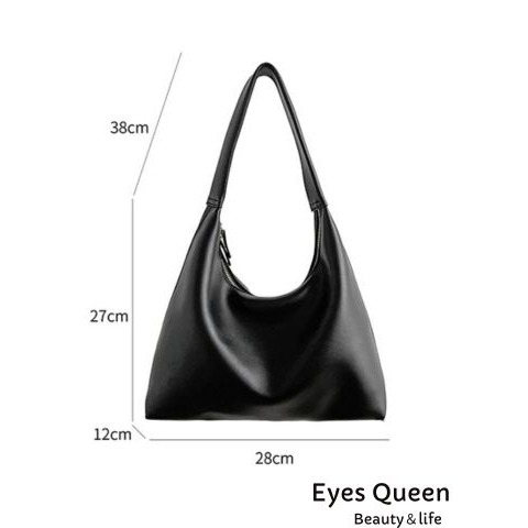 [Eyes Queen]現貨 單肩包 高級感大容量餃子包 腋下包 側背包 包包 肩背包 餃子包-細節圖2