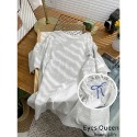 [Eyes Queen]現貨 蝴蝶結印花短袖T恤 前後蝴蝶結小甜棉質T 蝴蝶結T恤 蝴蝶結短袖T恤 T恤 蝴蝶結短袖上衣-規格圖9