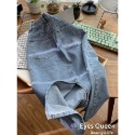 [Eyes Queen] 現貨 高腰包臀牛仔裙 牛仔後開岔長裙 牛仔長裙 牛仔裙-規格圖9