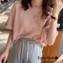 [Eyes Queen]現貨 韓國華夫格棉短T 華夫格短T 短袖T恤 無印T恤 T恤 素T-規格圖9