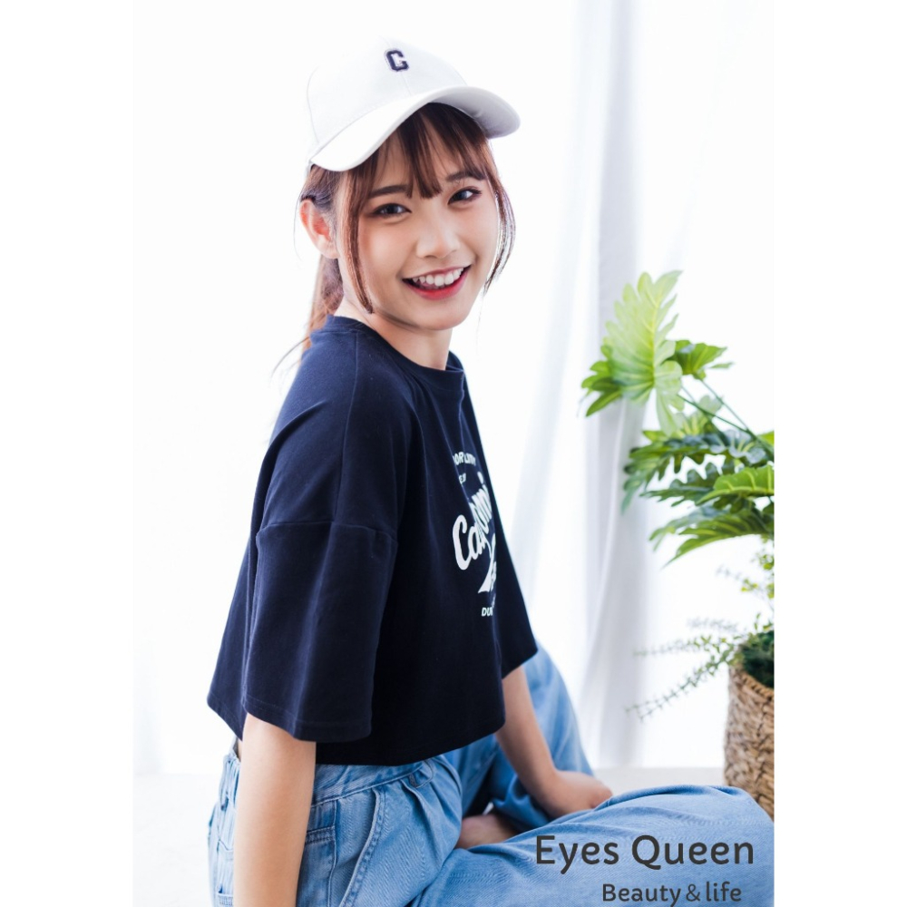 [Eyes Queen] 現貨 C字刺繡硬頂棒球帽 遮陽帽 棒球帽 鴨舌帽 帽子女 硬頂棒球帽 帽子 立體C字棒球帽-細節圖5