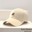 【Eyes Queen】 現貨 硬頂棒球帽 H字母英文刺繡棒球帽 遮陽帽 棒球帽 帽子 立體H字棒球帽 鴨舌帽 帽子女-規格圖9