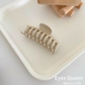 [Eyes Queen] 現貨 奶咖色系鯊魚夾 鏤空鯊魚夾 髮夾 夾子 鯊魚夾 抓夾 盤髮夾 髮飾-規格圖9