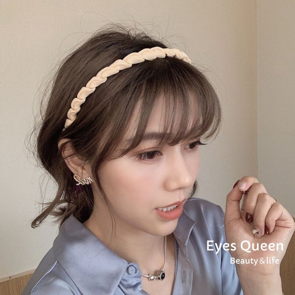 [Eyes Queen] 現貨 仙女系髮箍 髮帶 髮飾 髮箍 螺旋纏繞髮箍 纏繞蕾絲髮箍-細節圖4