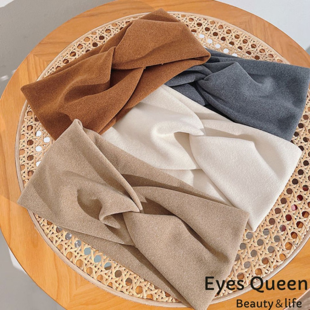 [Eyes Queen]現貨 韓國氣質髮箍 扭結髮帶 洗臉髮帶 針織髮帶 寬版髮帶 寬版扭結髮帶 運動髮帶-細節圖4