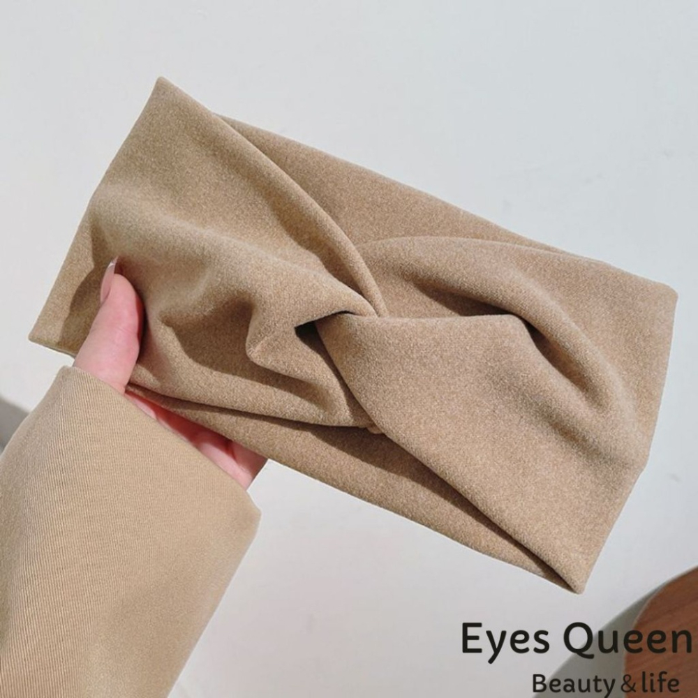 [Eyes Queen]現貨 韓國氣質髮箍 扭結髮帶 洗臉髮帶 針織髮帶 寬版髮帶 寬版扭結髮帶 運動髮帶-細節圖5