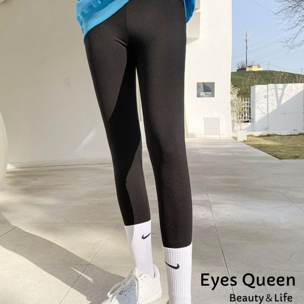 [Eyes Queen] 現貨 鯊魚褲 內搭褲 高腰內搭褲 九分褲 瑜珈褲 運動褲 打底褲 緊身褲-細節圖6