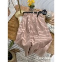 [Eyes Queen]現貨 休閒口袋水洗棉半身長裙(附皮帶) A字長裙 長裙 棉長裙-規格圖9