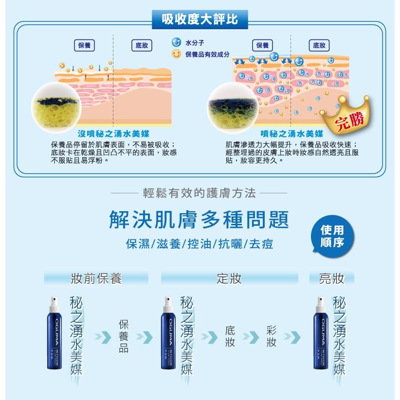 ✨原廠公司貨✨  現貨～OGUMA P.S.M 秘之湧水美媒保濕噴霧化妝水（有盒子）效期2026年11月【SunQ】-細節圖6