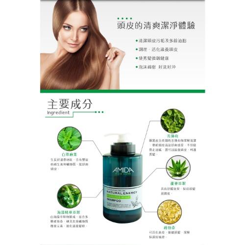 AMIDA 平衡控油洗髮精250ml+角質蛋白護髮素250ml{SUNQ}-細節圖2