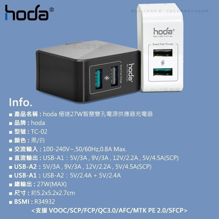 【299免運】hoda GaN氮化鎵 PD 快充頭 100W 65W 45W 33W 快速充電 充電器 充電頭 快充-細節圖10