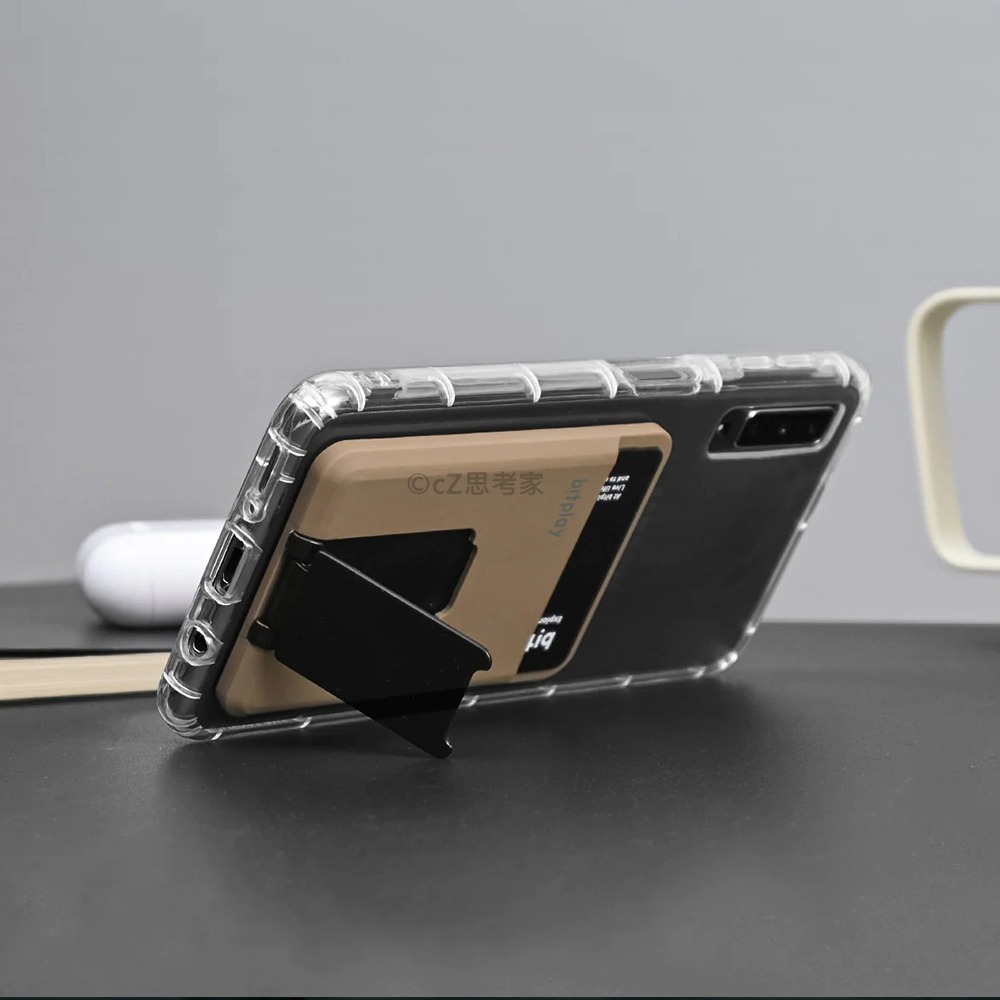 bitplay MagSafe 磁吸卡套支架 票卡包 卡套 感應卡套 悠遊卡套 手機支架 磁吸支架 手機架 多功能支架-細節圖7
