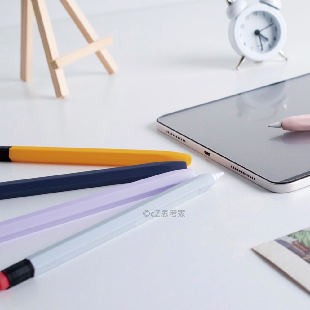 【299免運】AHAStyle iPad Apple Pencil 鉛筆造型筆套 防摔保護套 矽膠筆套 防塵套 觸控筆套-細節圖7