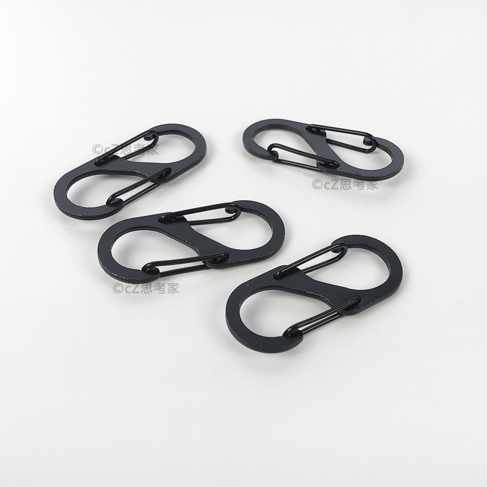 【299免運】DIY 金屬登山扣 1入 8字扣 橢圓扣 登山扣 工藝用品 DIY用品 金屬掛勾 扣環 連接環 鑰匙扣-細節圖4