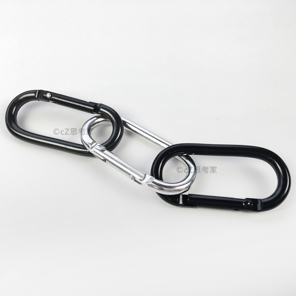 【299免運】DIY 金屬登山扣 1入 8字扣 橢圓扣 登山扣 工藝用品 DIY用品 金屬掛勾 扣環 連接環 鑰匙扣-細節圖7