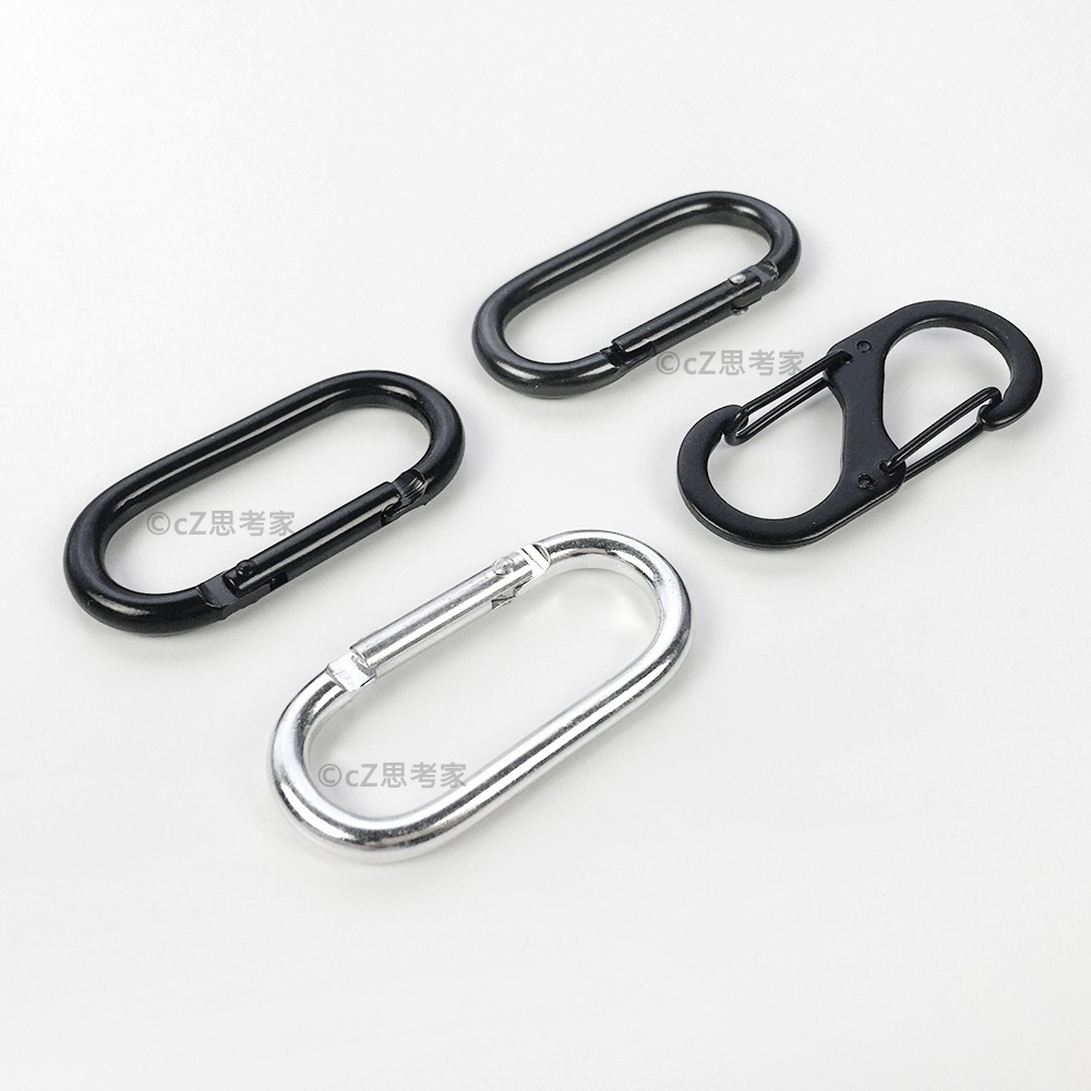 【299免運】DIY 金屬登山扣 1入 8字扣 橢圓扣 登山扣 工藝用品 DIY用品 金屬掛勾 扣環 連接環 鑰匙扣-細節圖8