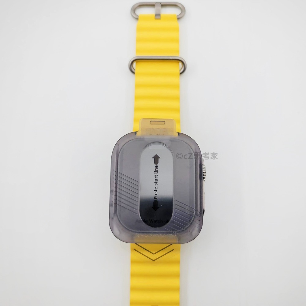 【299免運】新款 除塵艙秒貼保護貼 Apple Watch Ultra 49mm 螢幕貼 玻璃貼 保貼 貼膜神器-細節圖8