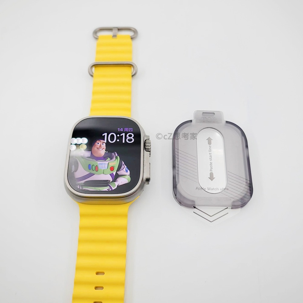 【299免運】新款 除塵艙秒貼保護貼 Apple Watch Ultra 49mm 螢幕貼 玻璃貼 保貼 貼膜神器-細節圖9