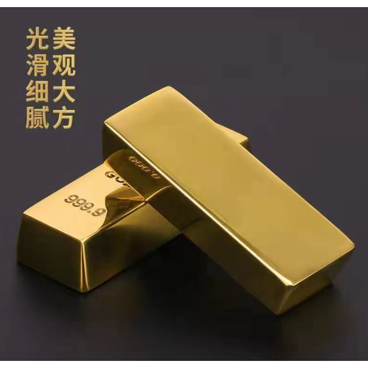 【開運/鎮】純銅金條 假金條 砂金 仿真元寶 黃銅實心道具金塊 金磚 銅金條 招財金 富贵吉祥 黄金模型金寶小擺件招財進-細節圖3