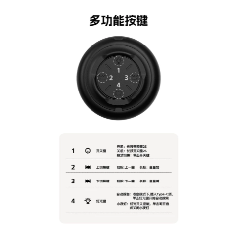 重低音炮炫彩發光無線藍牙音箱磁吸手機支架桌面戶外音響支架-細節圖8